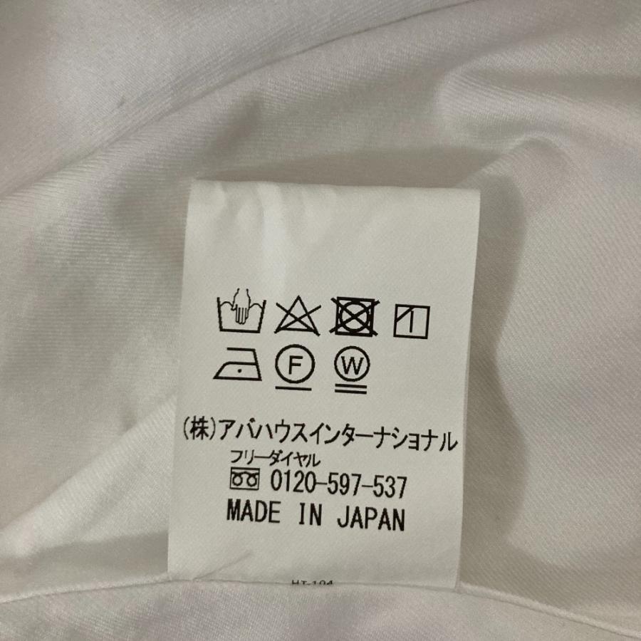 COCUCA コキュカ トーマスメイソン生地 オーバーサイズワークシャツ ホワイト  レディース 古着 中古 USED COCUCA コキュカ トーマスメイソン生地 オーバーサイズワークシャツ