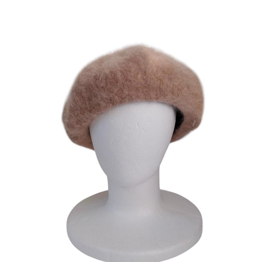 CA4LA（カシラ） 新品同様 アンゴラニット ベレー帽 帽子 キャメル