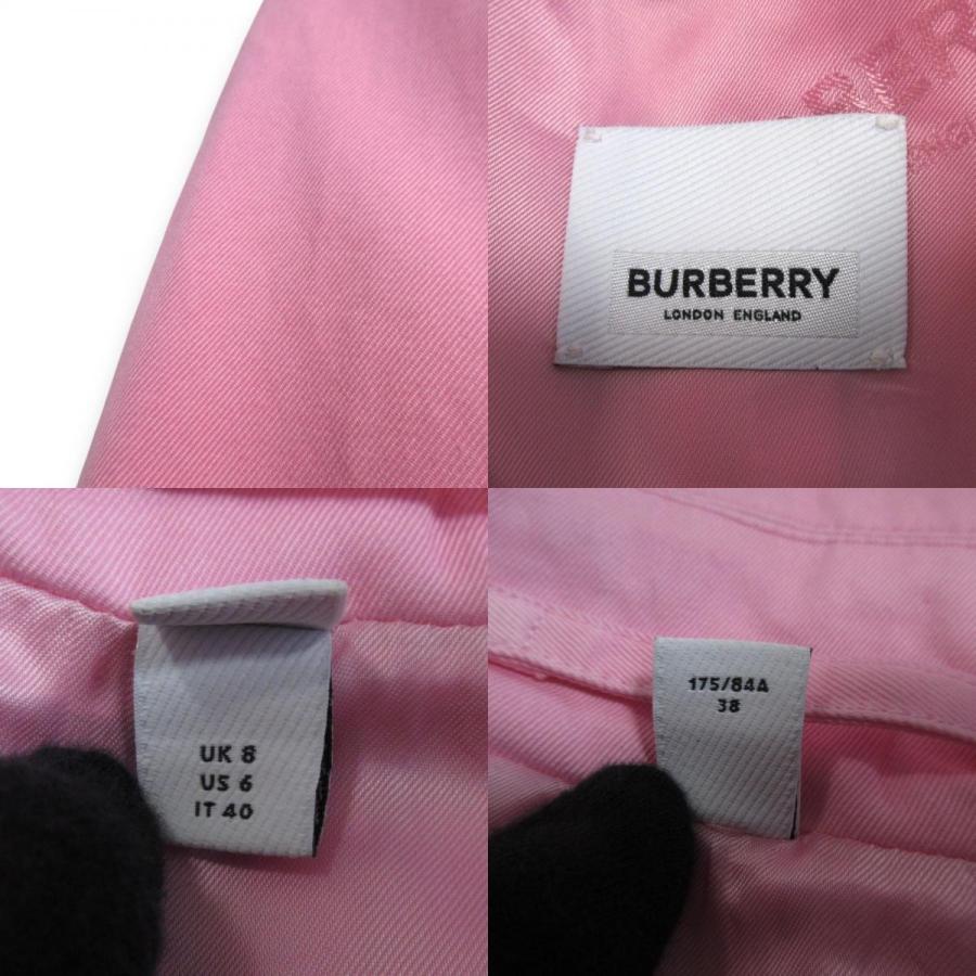 BURBERRY（バーバリー） 美品 裏地ロゴ柄 比翼 ステンカラーコート 