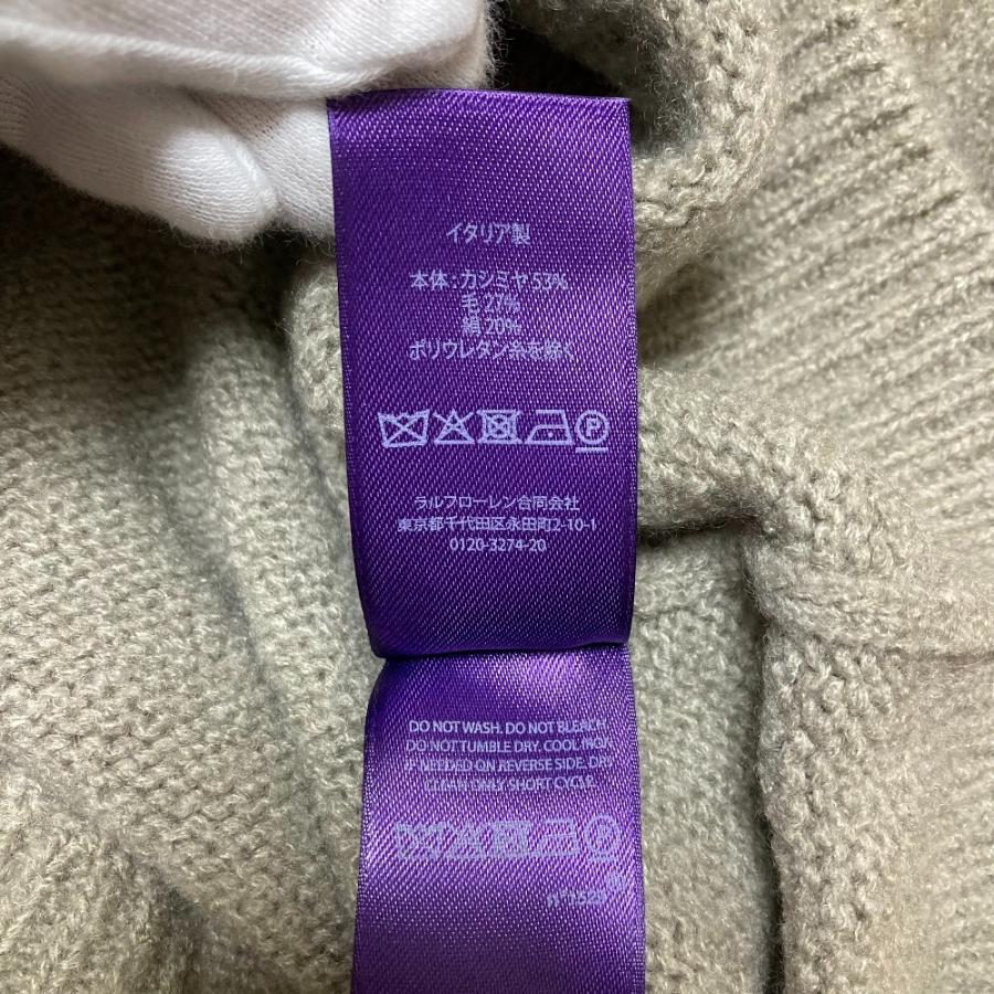 【新品タグ付き】ラルフローレンパープルレーベル ニット セーター カシミヤ ロゴ RalphLauren PURPLE LABEL ラルフローレン パープルレーベル ボルドー