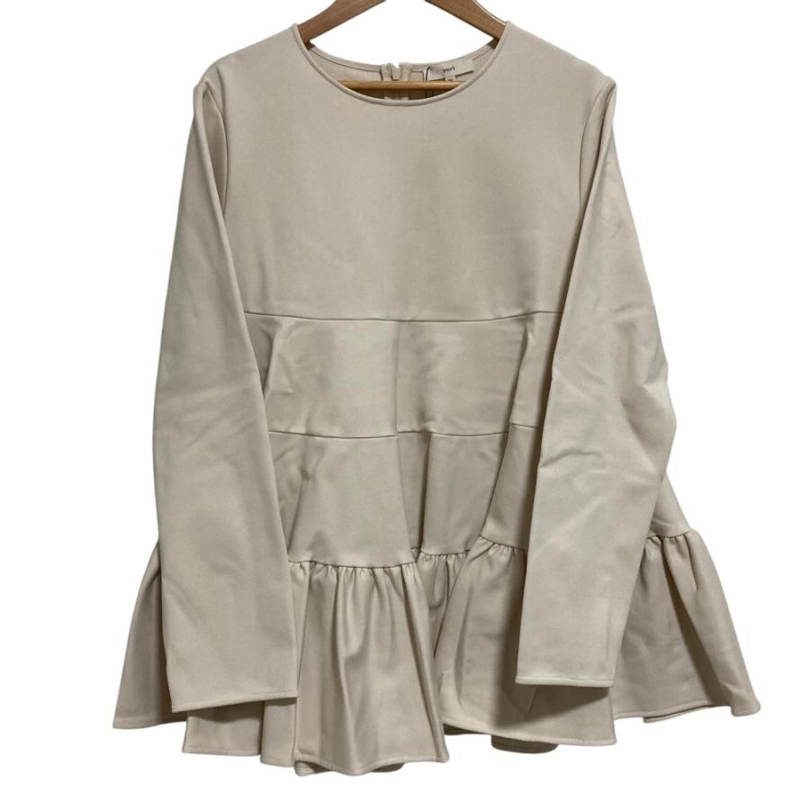 Yori 未使用 23AW yori ヨリ ぬくぬくティアードフリルブラウス YR21 