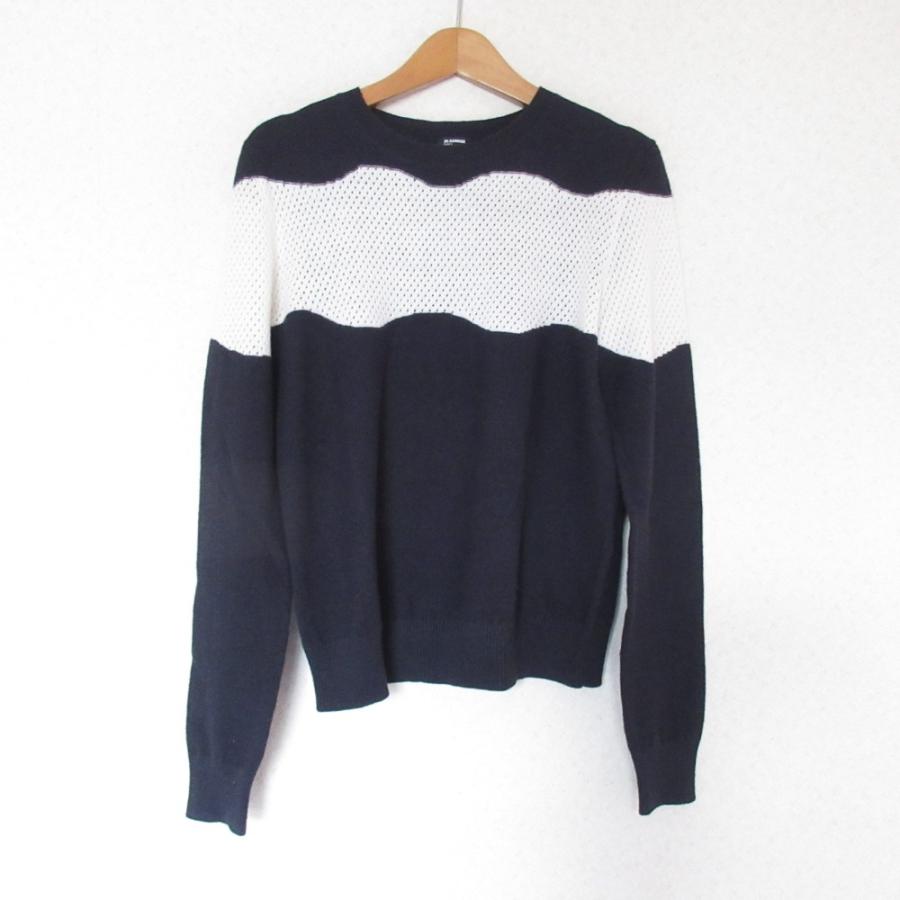 JIL SANDER NAVY（ジルサンダーネイビー） 美品 ロングスリーブ 切替 