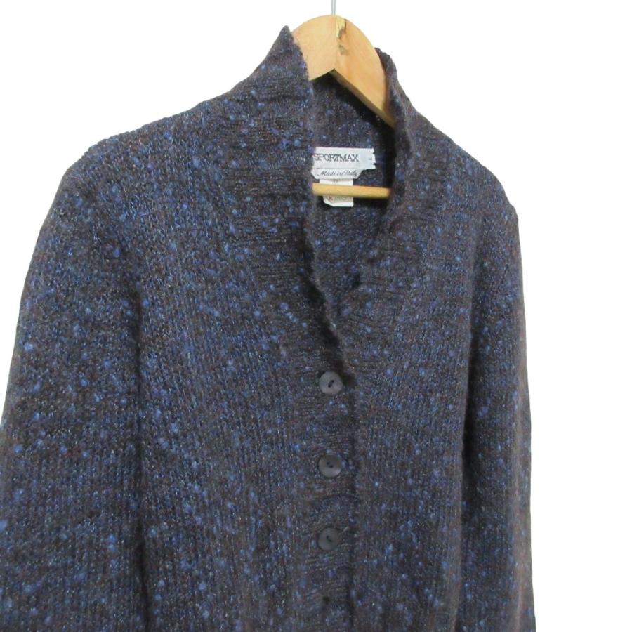 SPORTMAX スポーツマックス ニット・セーター S 紺 【古着】【】【送料