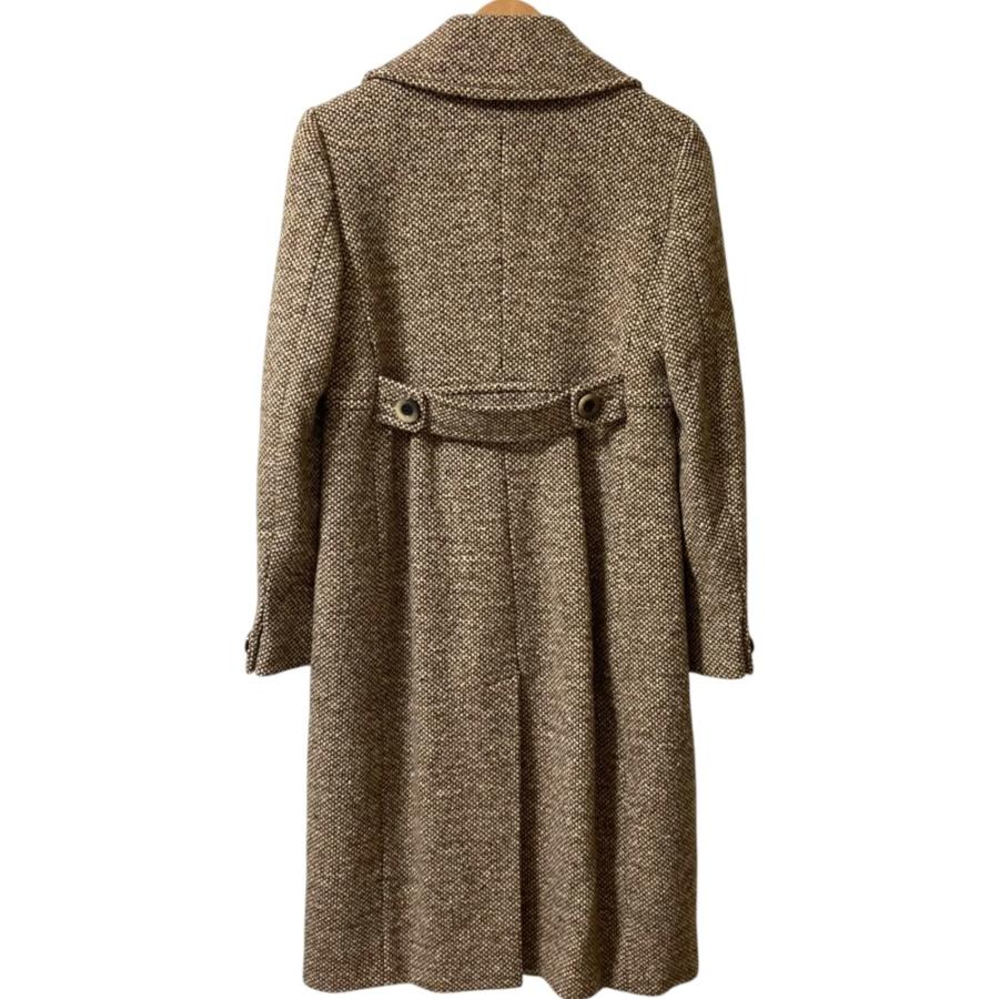 'S MAX MARA モヘアアルパカミックスツイードロングコート40 S MAX MARA モヘアアルパカミックスツイードロングコート40 Max