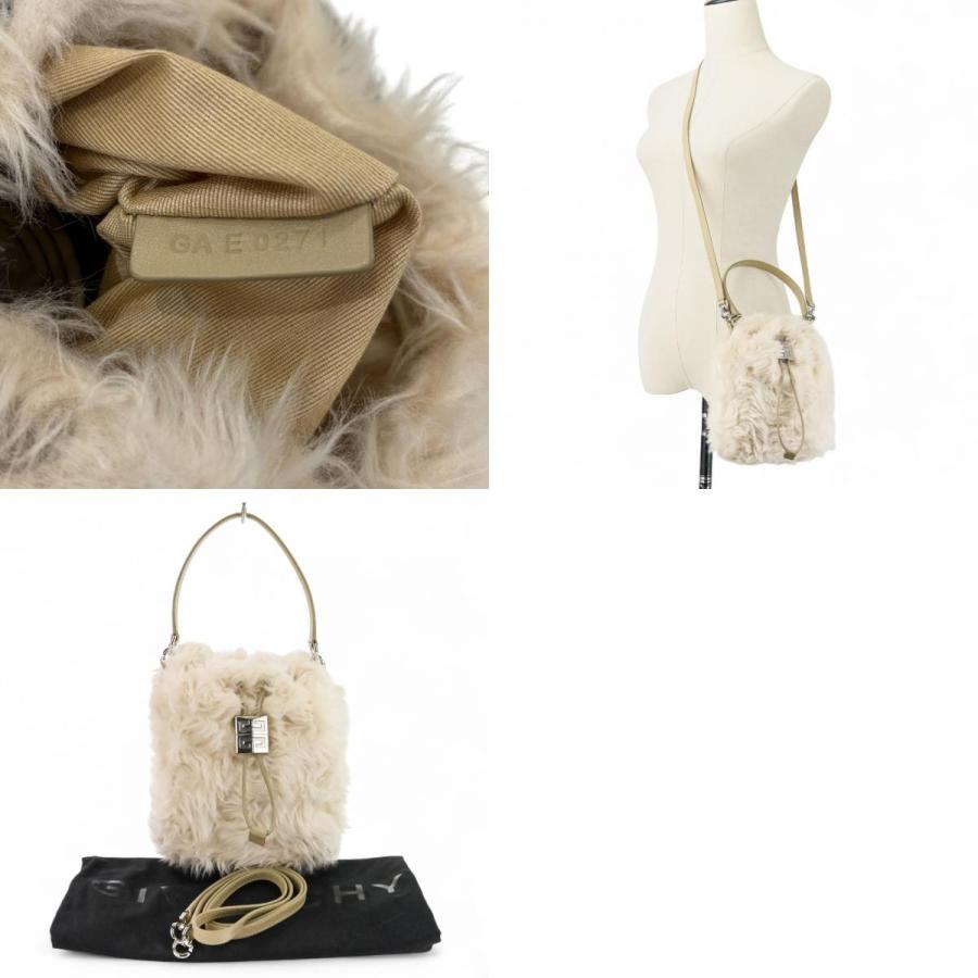 GIVENCHY（ジバンシィ） 美品 フェイクファー 4G 2way ハンドバッグ