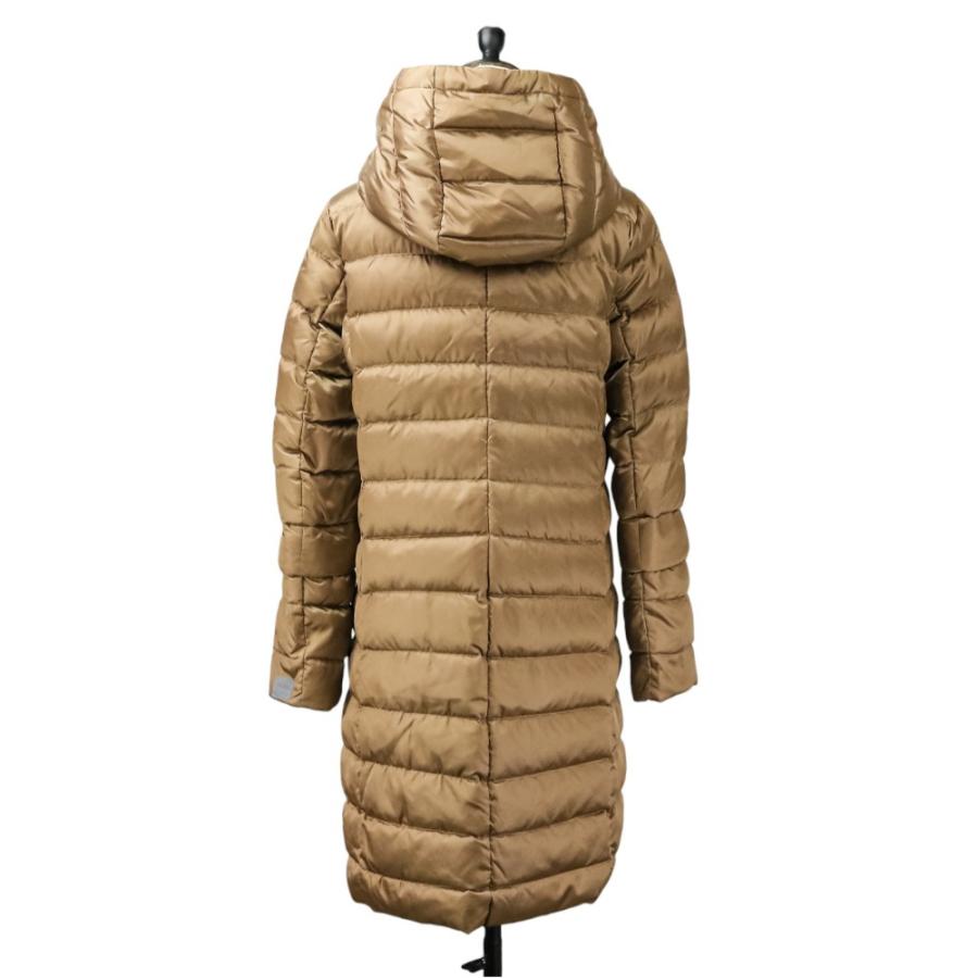 良品 Max Mara The Cube マックスマーラ ザキューブ リバーシブル フーデッド ダウンコート ポーチ付き サイズ42 キャメル レディース 古着 中古_3