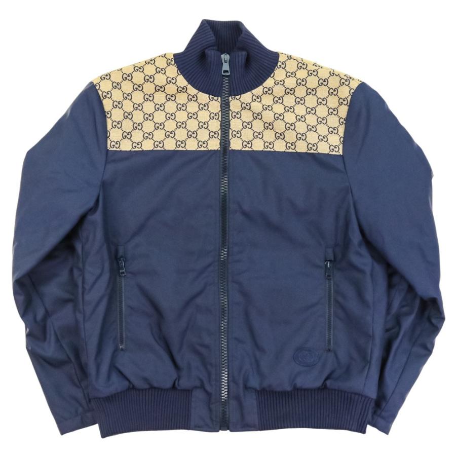 GUCCI ネイビー ジャンパー GUCCI（グッチ） 良品 24SS GUCCI GGキャンバス ナイロン 裏地