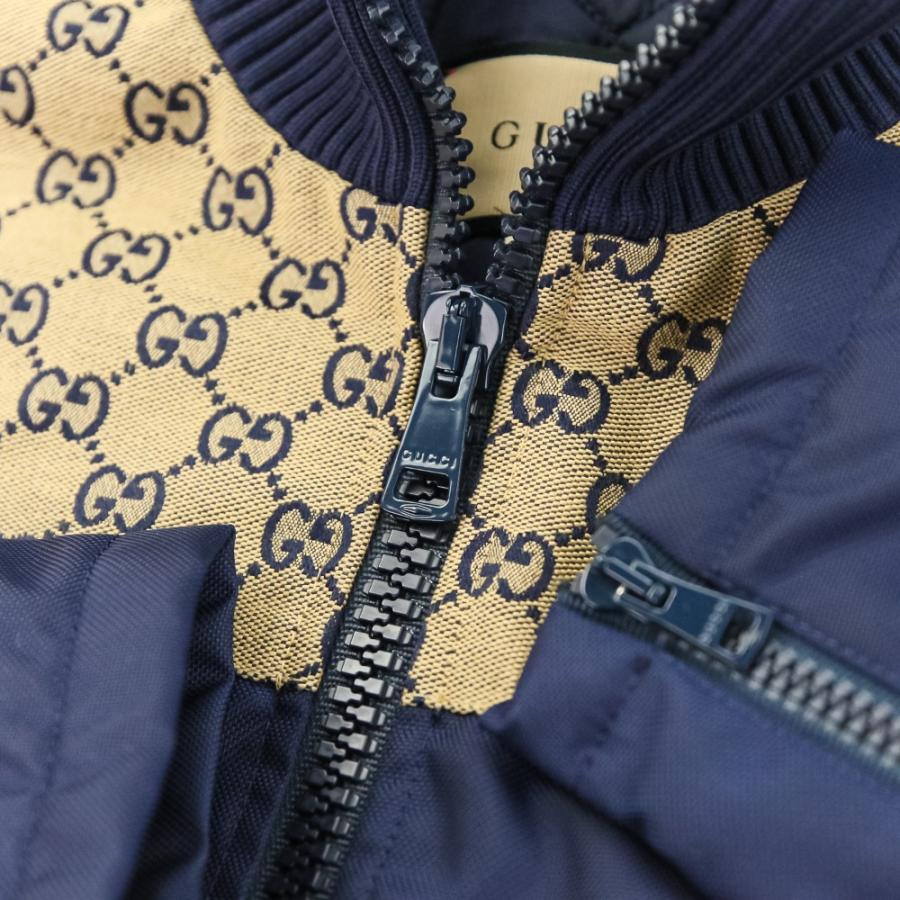 専用　グッチ　ブルゾン　GG　総柄　金ボタン　シルバー　XSサイズ GUCCI（グッチ） 良品 24SS GUCCI GGキャンバス ナイロン 裏地