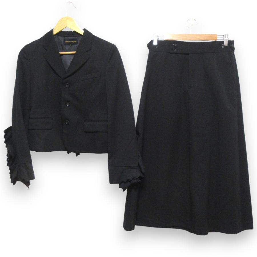 黒いタイトスカート ボタン付きポケット　コムデギャルソン 中古・古着通販】tricot COMME des GARCONS (トリココムデギャルソン