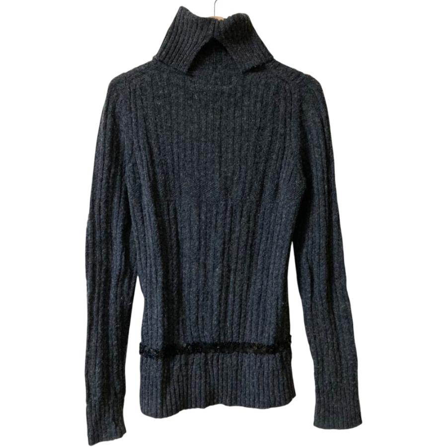 良品 AD2006 tricot COMME des GARCONS トリココムデギャルソン スパンコール タートルネック ニットセーター TR-N017 グレー レディース 古着 中古 USED tricot COMME des GARCONS 良品 AD2006 トリココムデギャルソン