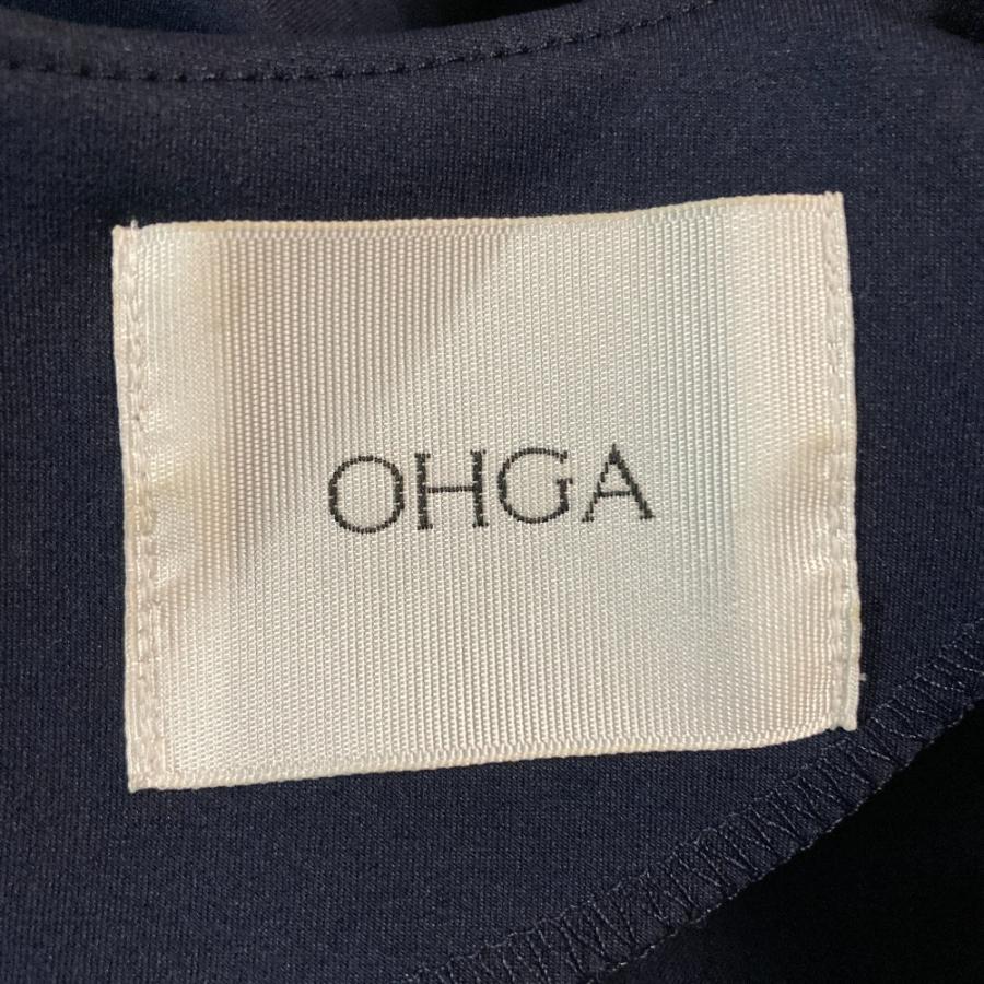 美品 OHGA オオガ MASHUMALO TOPS ティアードペプラムカットソー