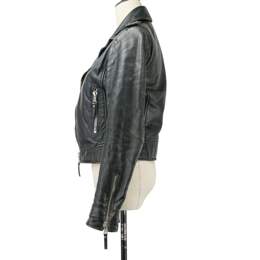 BALENCIAGA（バレンシアガ） ラムレザー ダブル ライダースジャケット