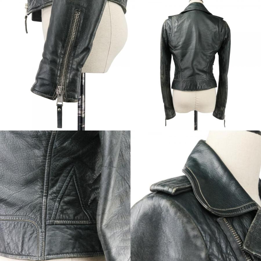 BALENCIAGA（バレンシアガ） ラムレザー ダブル ライダースジャケット