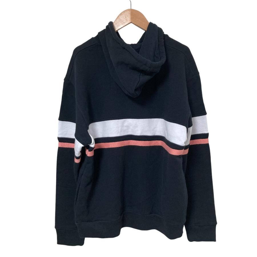 DIESEL（ディーゼル） ロゴ プルオーバーパーカー XSサイズ ブラック 