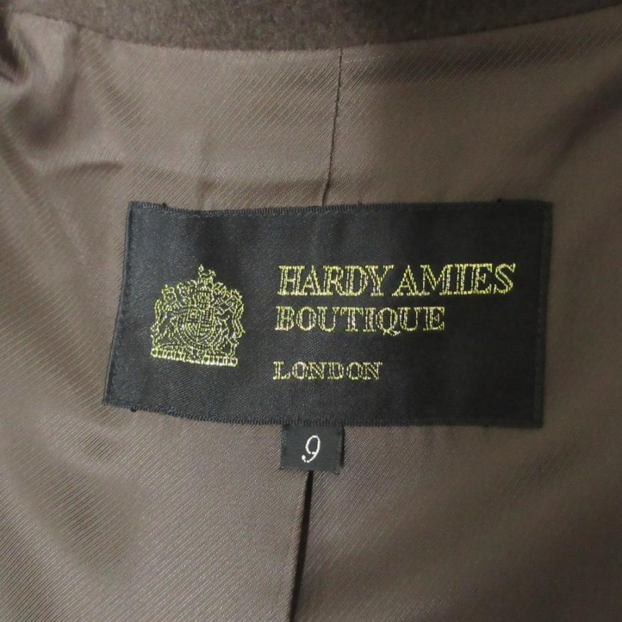 HARDY AMIES（ハーディエイミス） 美品 カシミヤ100％ スタンドカラー 