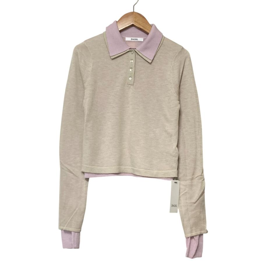 SNIDEL（スナイデル） 未使用 24AW SNIDEL Sustainableレイヤードポロ