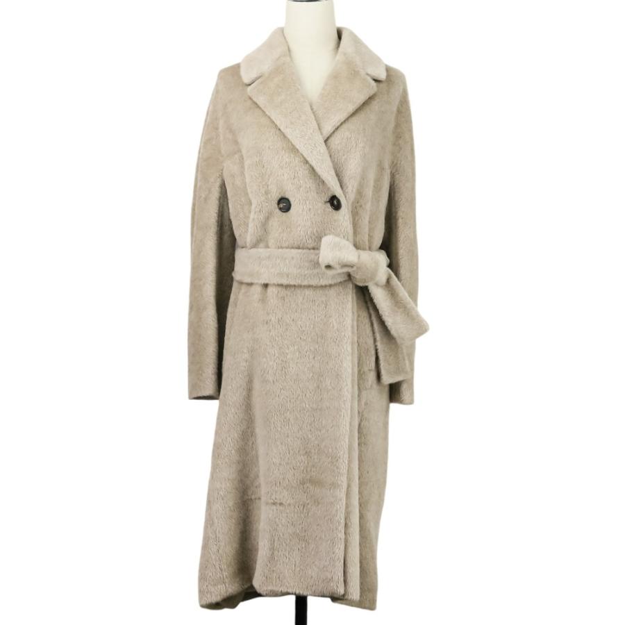 良品 23AW 'S Max Mara Sマックスマーラ アルパカウール ベルテッド