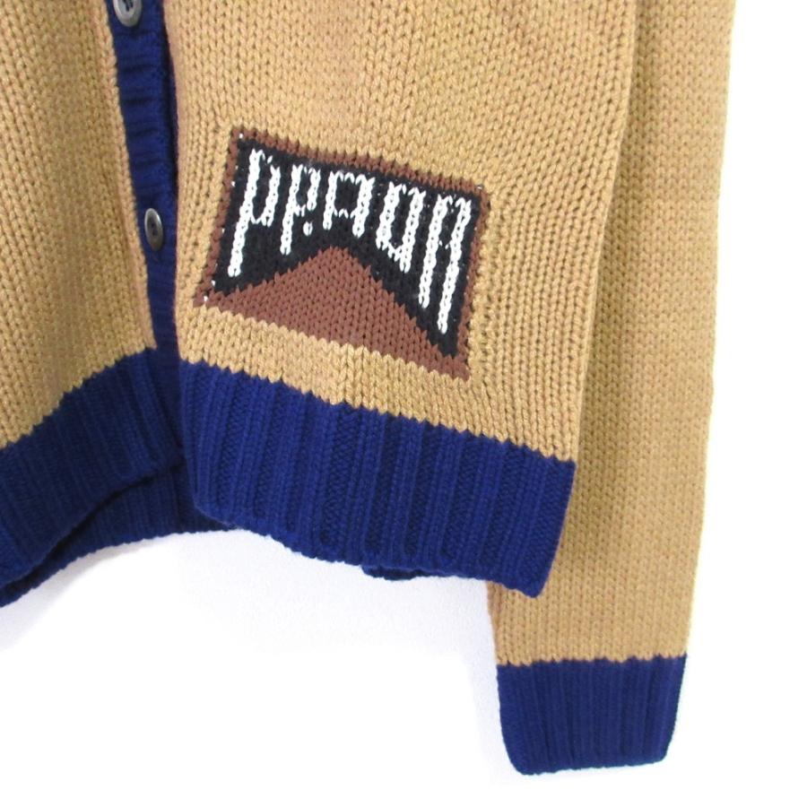 美品 PRADA プラダ ロゴ カシミヤ ニットカーディガン P25G51 40