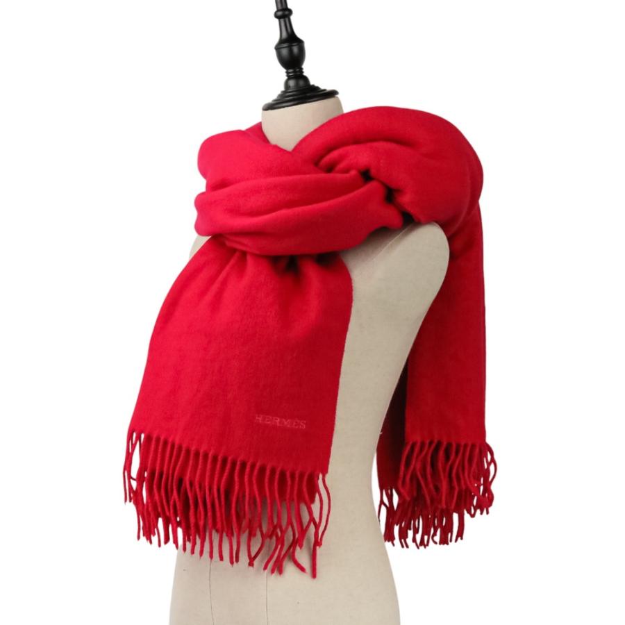 HERMES（エルメス） 美品 カシミヤウール 大判 マフラー ショール