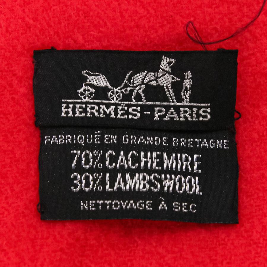 HERMES（エルメス） 美品 カシミヤウール 大判 マフラー ショール