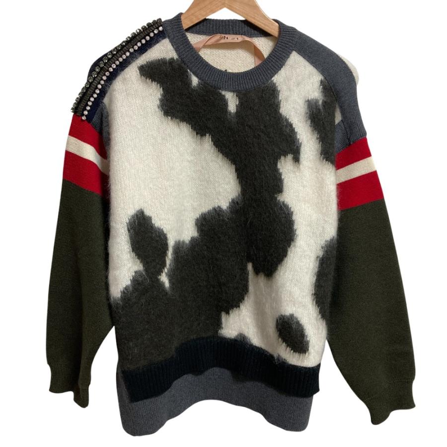 N°21（ヌメロヴェントゥーノ） 美品 ビジュー パネル切替オーバー 