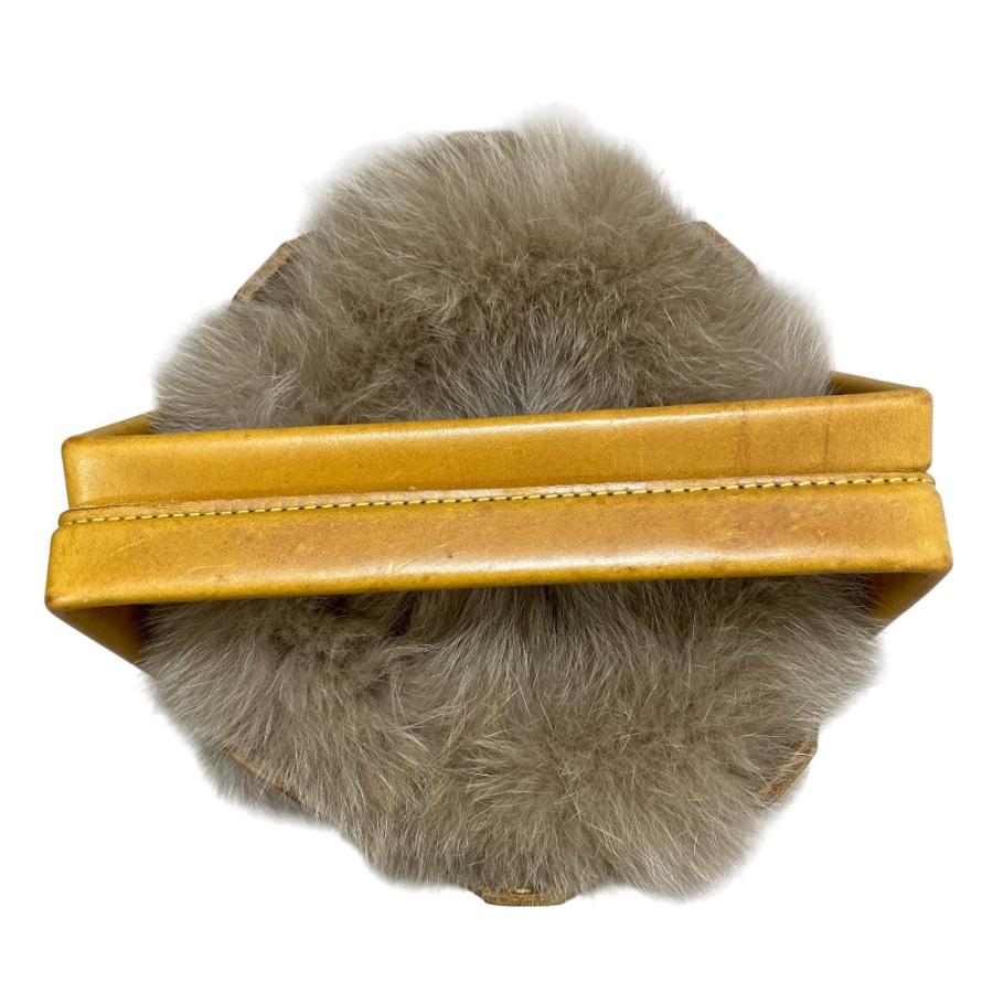 ラドロー ファーバッグ 正規品 ラドローLUDLOWフォックスファーバッグ ベージュ - メルカリ