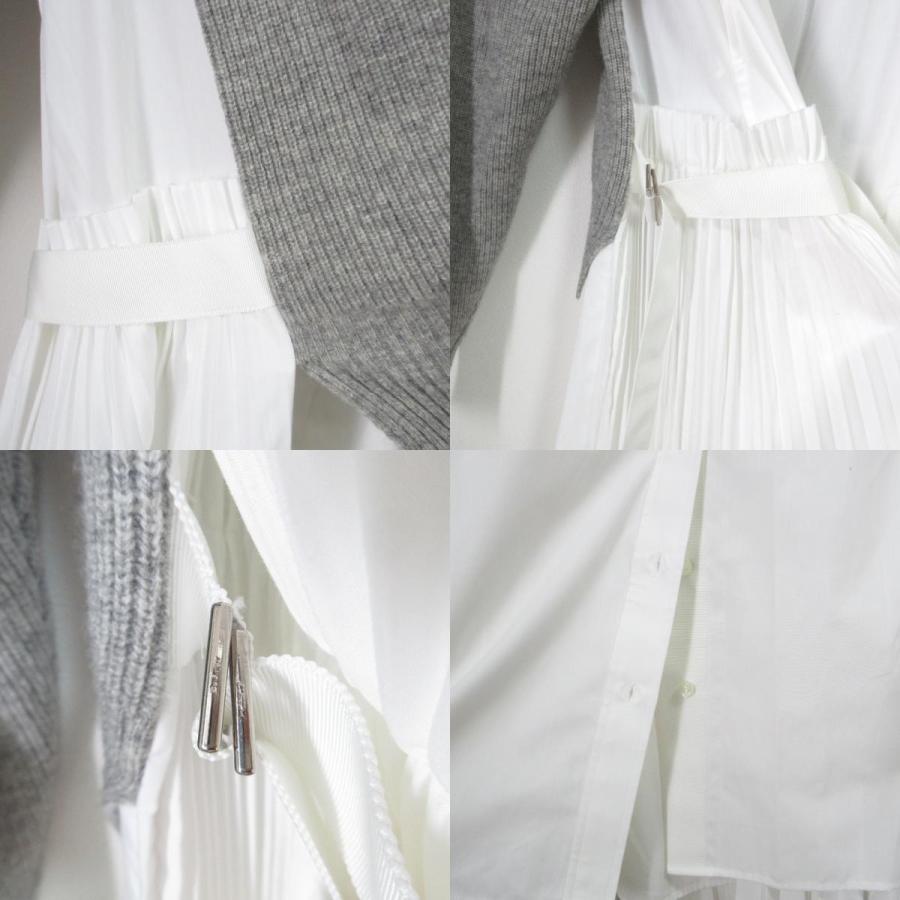 sacai（サカイ） 良品 タートルニット ドッキングワンピース SCW-044