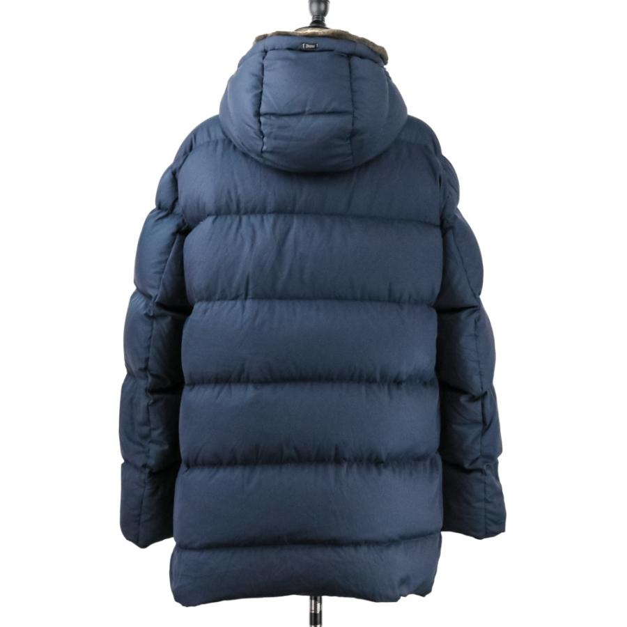 HERNO（ヘルノ） 未使用 FTD MID PEACH ポーラテック ダウンコート PI000881U 52 ネイビー メンズ 古着 中古 ...