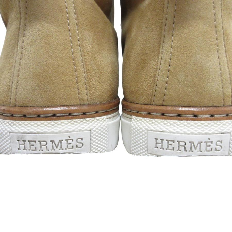 HERMES（エルメス） 良品 ジミー ムートン ハイカットスニーカー 36 1 