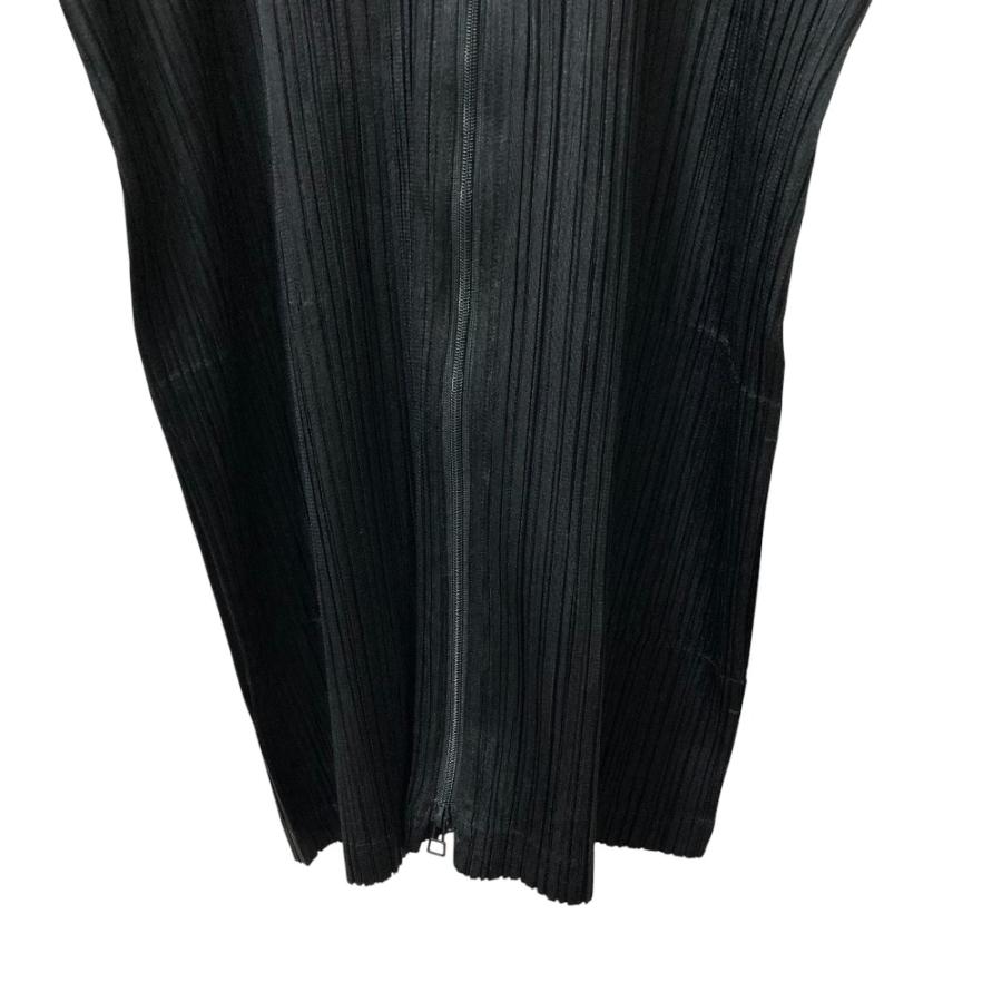 イッセイミヤケ　PLEATS PLEASEプリーツジップアップカーディガン 黒 PLEATS PLEASE（プリーツ プリーズ） 未使用 25AW PLEATS PLEASE