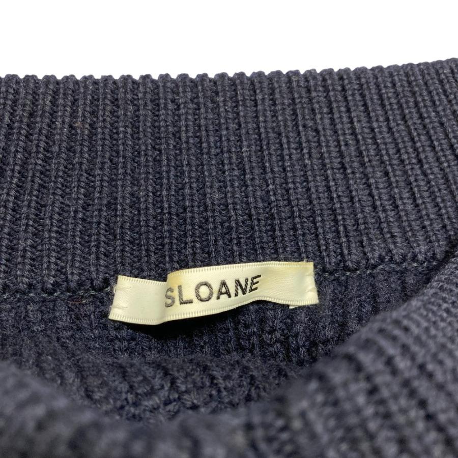 SLOANE（スローン） 良品 5Gメリノウール畦編み Vネックプルオーバー 