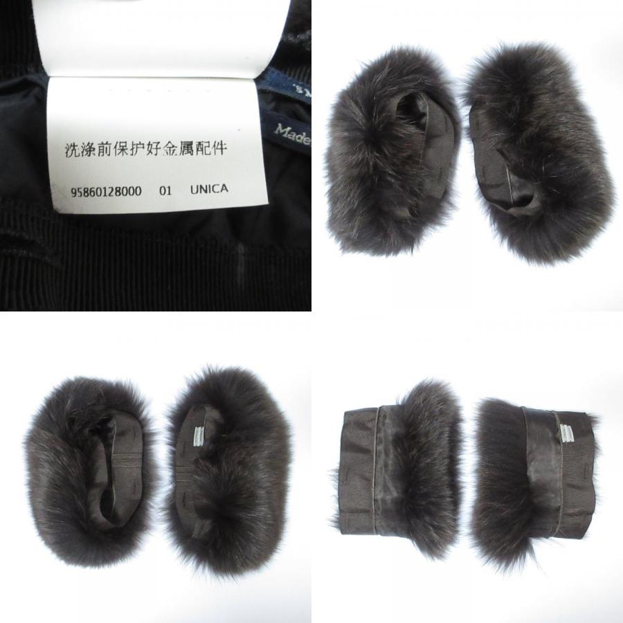 美品 S Max Mara エスマックスマーラ フォックスファー フード カフス