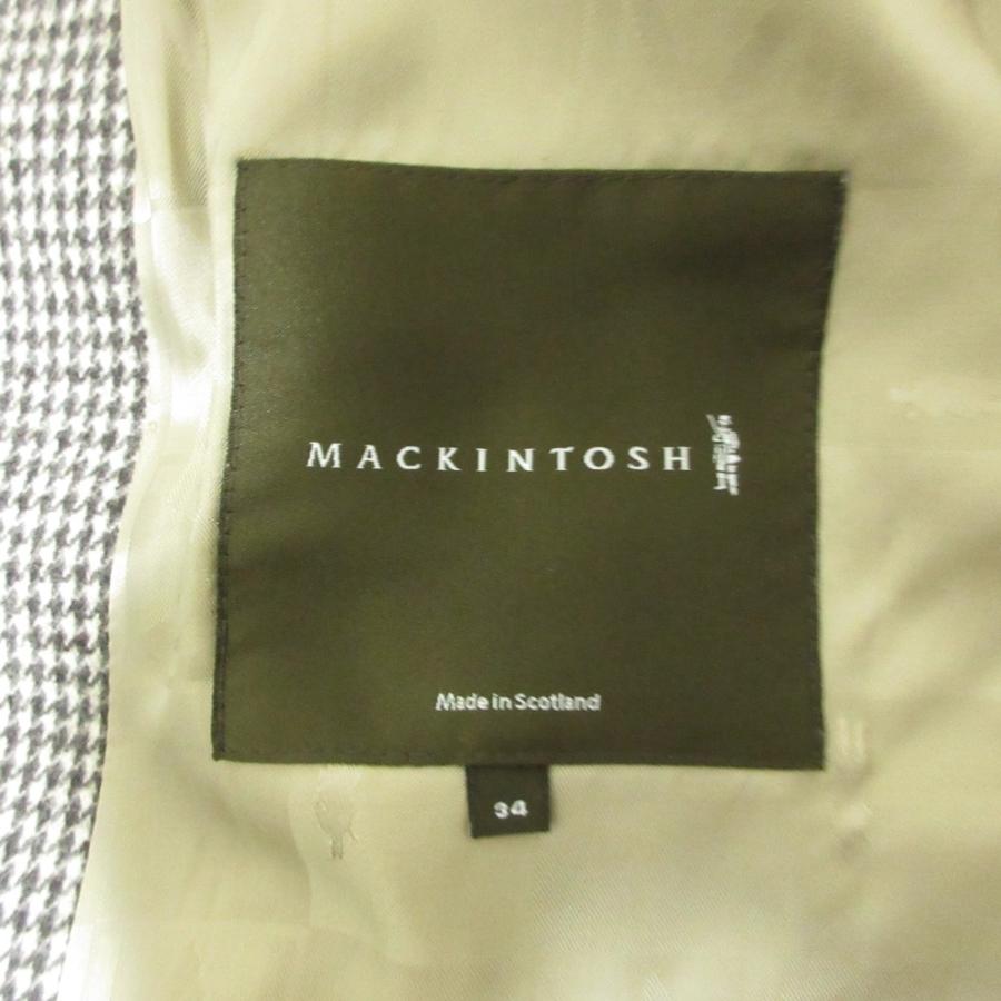 Mackintosh（マッキントッシュ） 美品 ウール 千鳥格子 フーディコート