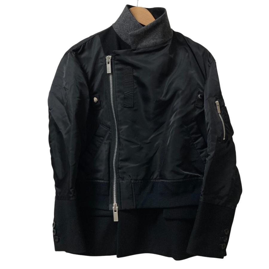 sacai（サカイ） 美品 ドッキング MA-1 ナイロン ボンバージャケット