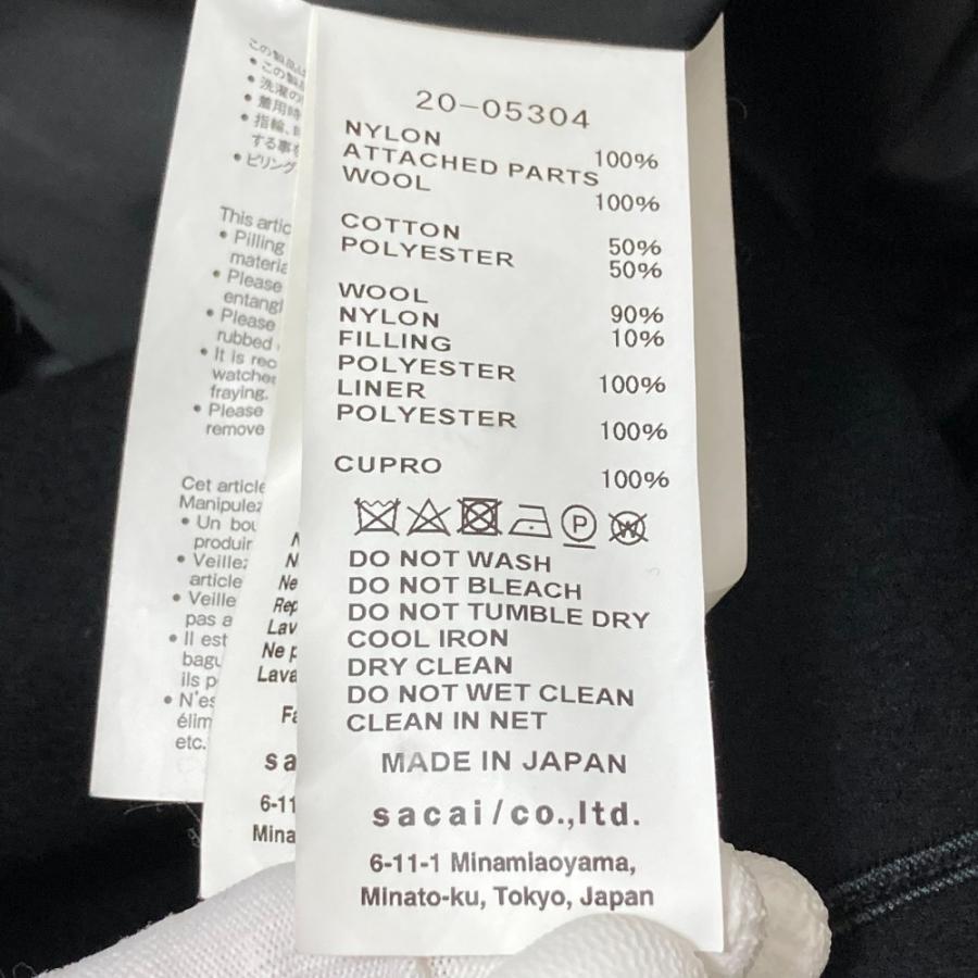 sacai（サカイ） 美品 ドッキング MA-1 ナイロン ボンバージャケット