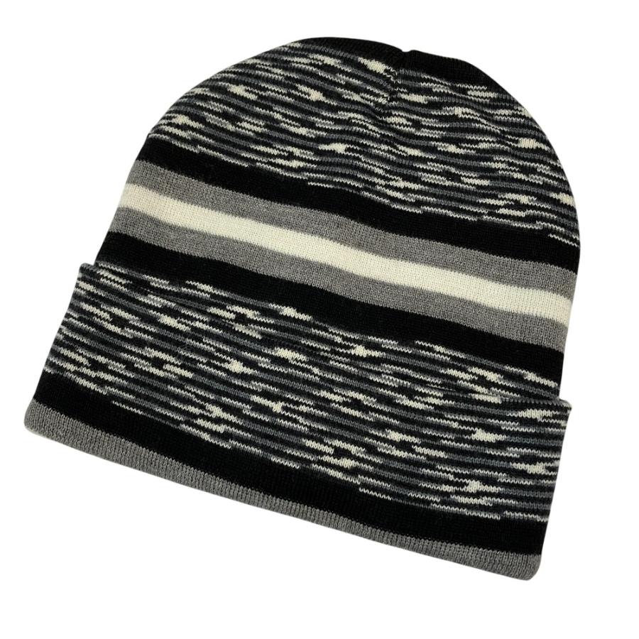 MISSONI（ミッソーニ） 美品 マルチボーダー ウールニットキャップ