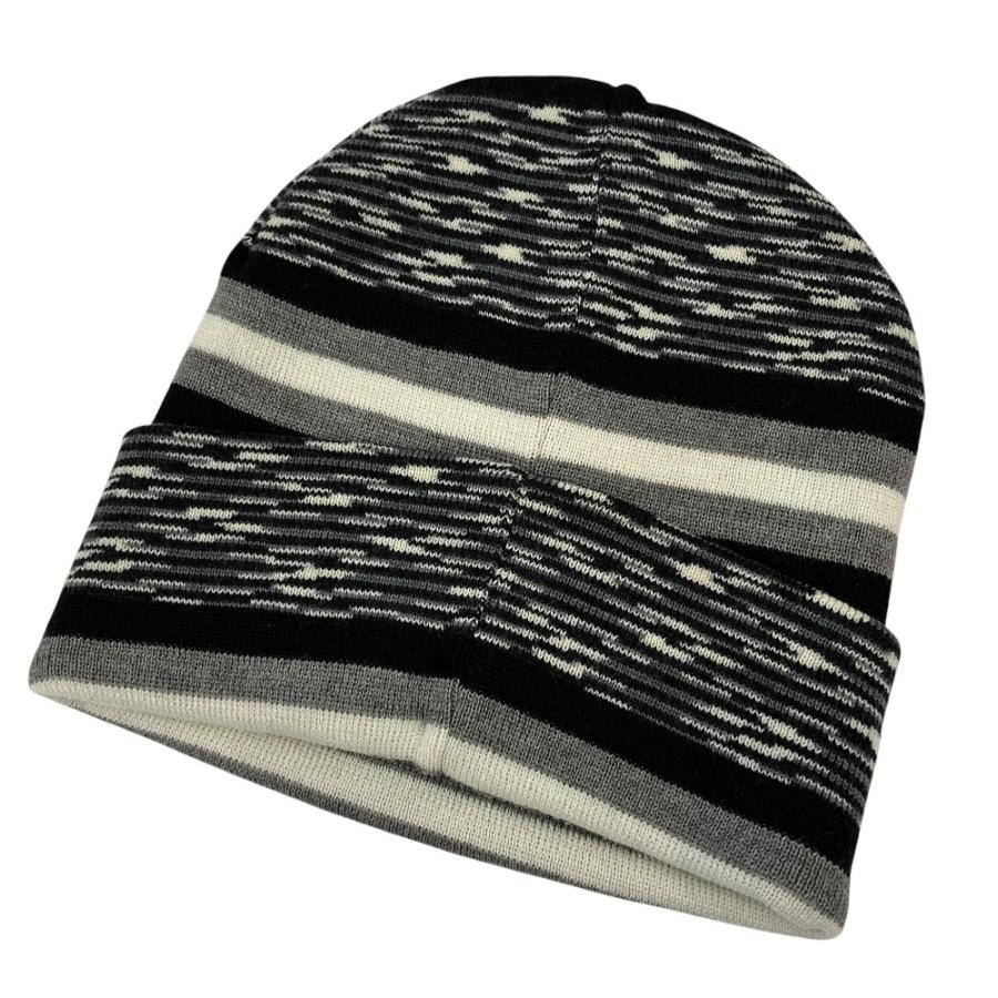 MISSONI（ミッソーニ） 美品 マルチボーダー ウールニットキャップ