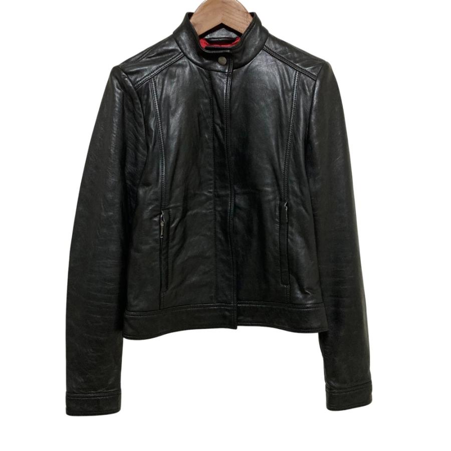 GUCCI　グッチ　牛革　レザージャケット　シングル　ライダース　ファスナーロゴ GUCCI - グッチ GUCCI ジャケット レザージャケット シングル