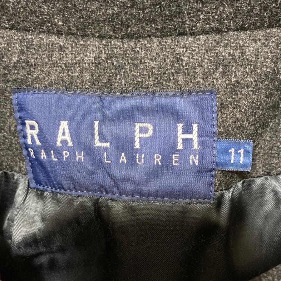 美品 Ralph Lauren ラルフローレン ダブルブレストメルトンロング