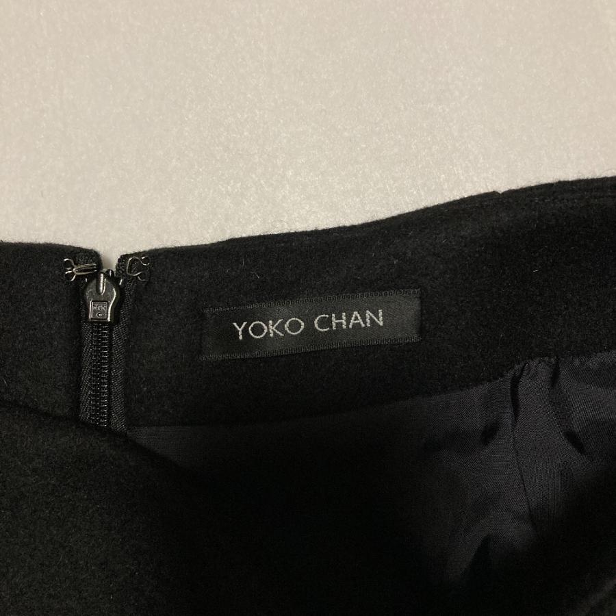 YOKO CHAN（ヨーコチャン） 良品 デザインウールスカート 40 ブラック