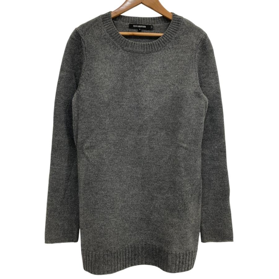美品 TESS GIBERSON テスギバーソン ロングスリーブ ウール ニット