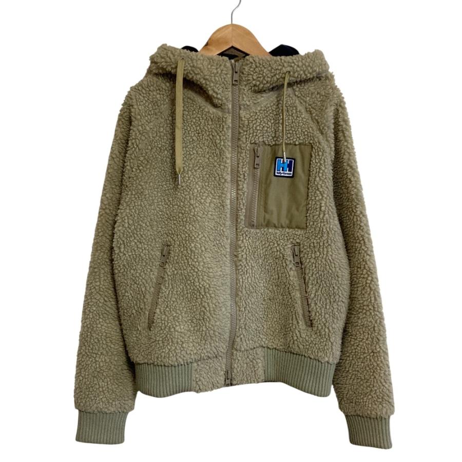 ヘリーハンセン ジャンパー/レディースL/カーキ色 HELLY HANSEN（ヘリーハンセン） 良品 ジップアップ フリースパーカー