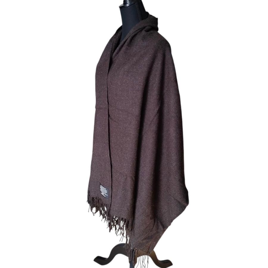 ZUCCa（ズッカ） 美品 大判 フリンジストール マフラー ブラウン
