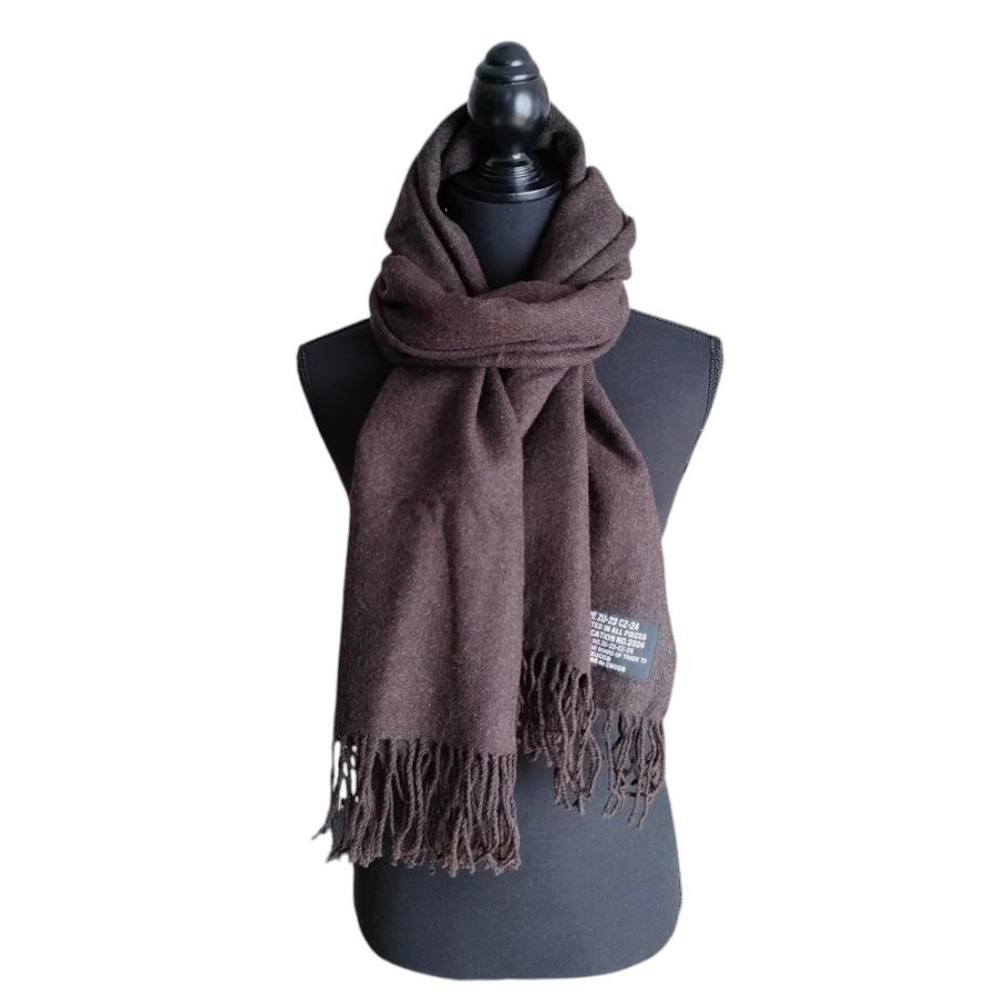 ZUCCa（ズッカ） 美品 大判 フリンジストール マフラー ブラウン