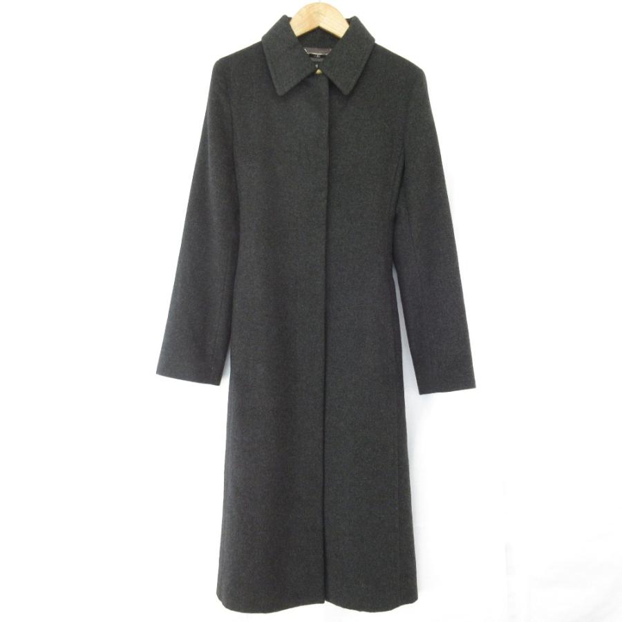 INED（イネド） カシミヤ ロングコート サイズ9 グレー レディース