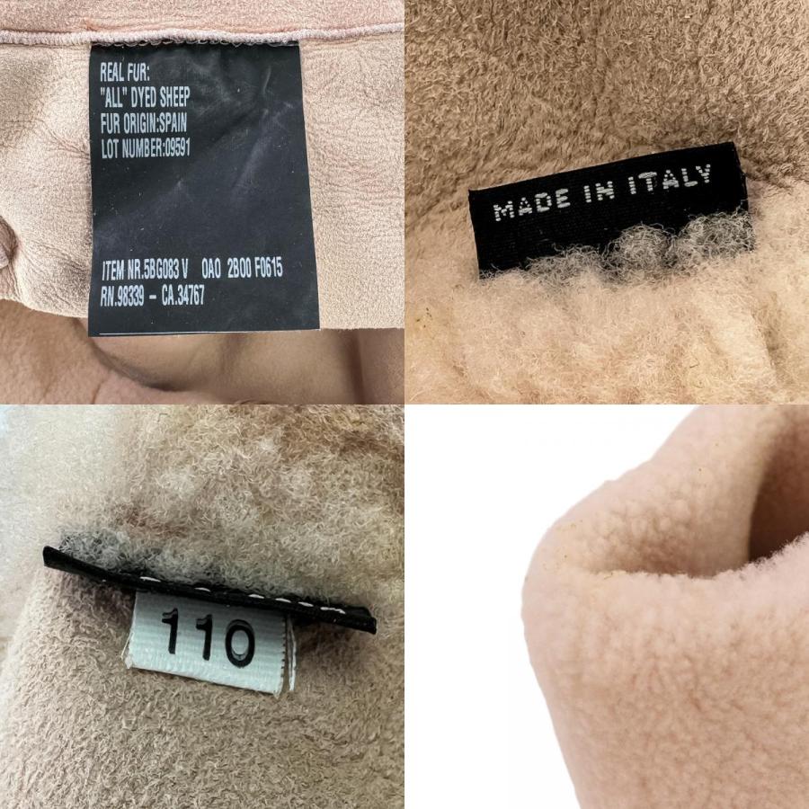 miu miu（ミュウミュウ） シープファー ムートン トートバッグ ピンク