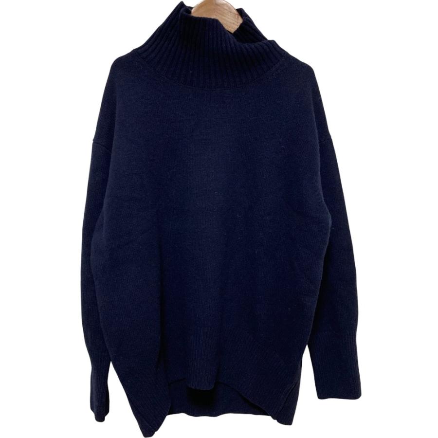 Loungedress（ラウンジドレス） 美品 23AW LOUNGEDRESS ウール タートルネック ニット セーター サイズF ネイビー  レディース 古着 中古 : ブランド古着のリュクス - 通販 - Yahoo!ショッピング laungedressネイビー タートルネックセーター