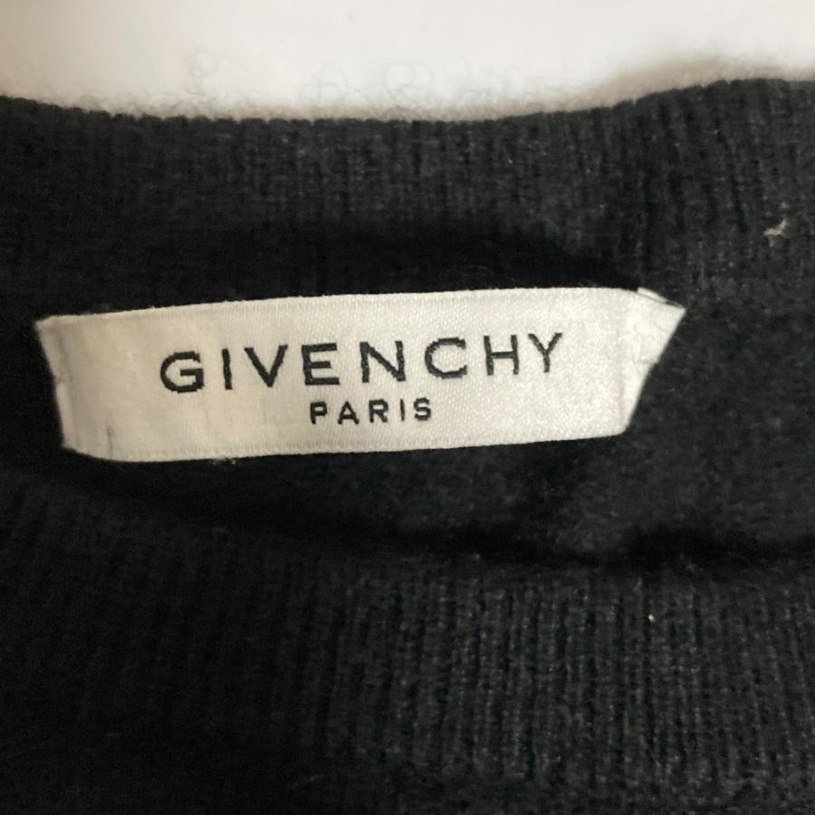 美品 GIVENCY ジバンシィ 4G刺繍 カシミヤ ニットセーター XSサイズ ブラック レディース 古着 中古 USED GIVENCHY（ジバンシィ） 美品 GIVENCY 4G刺繍 カシミヤ ニットセーター