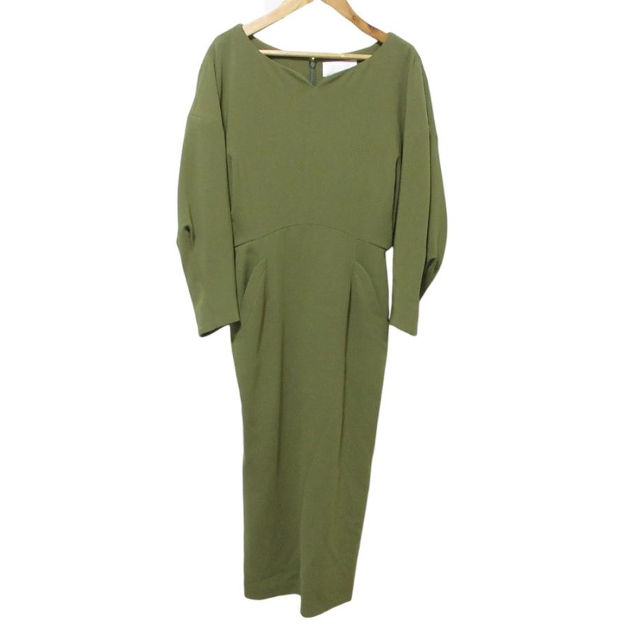 美品 Mame Kurogouchi マメクロゴウチ Curved Line Neck Dress 長袖