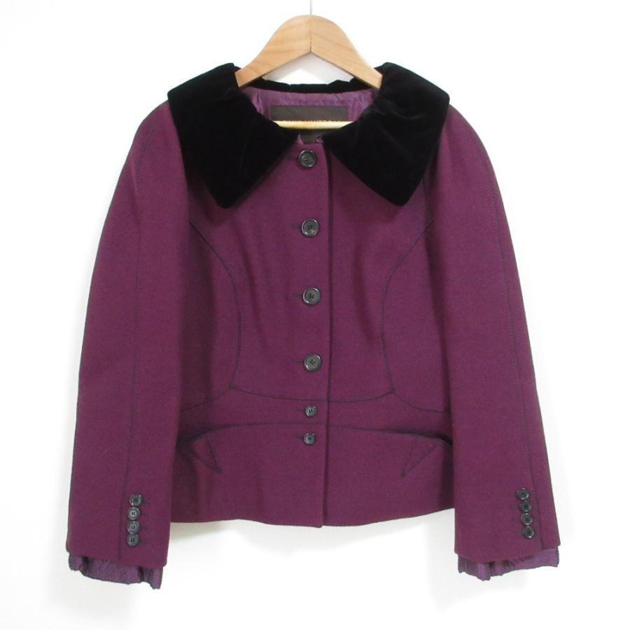 LOUISVUITTONルイヴィトン ベロアジャケット LOUIS VUITTON（ルイ・ヴィトン） 良品 ベロアカラー ツイード